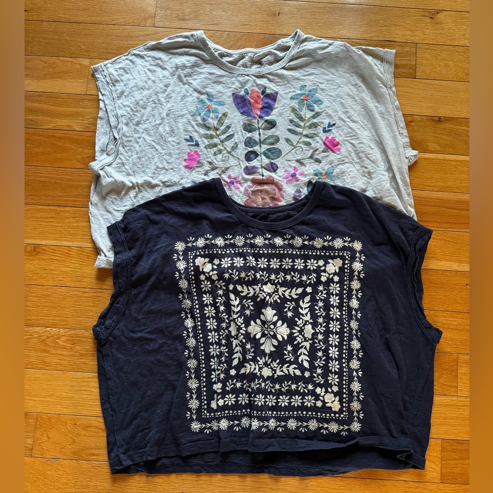 2 - Natural Life Cropped Graphic Tshirts